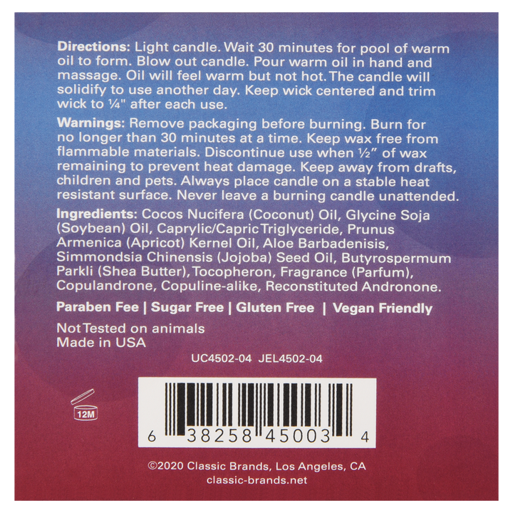 MOOD CANDLES Get Laid - Pheromone Massage Candle Passion Fruit 4oz | 113g