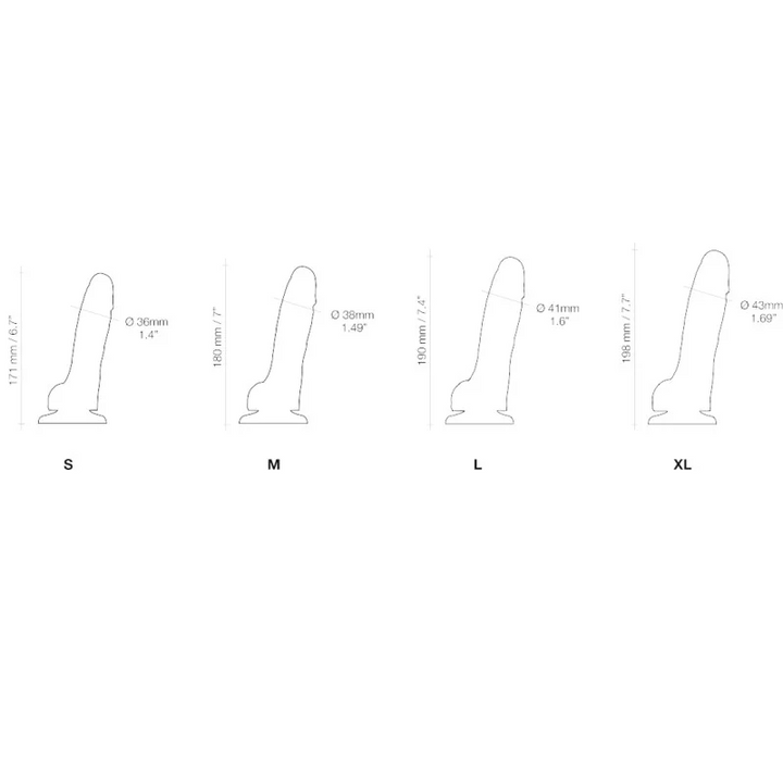 SOFT REALISTIC DILDO PURPLE - L