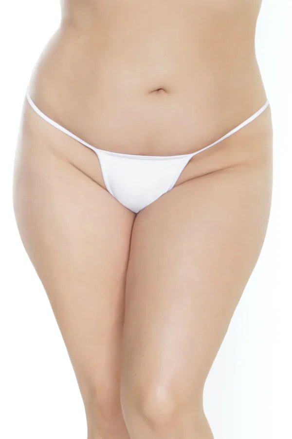 WHITE G-STRING OSXL