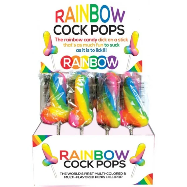 rainbow cock cum pop