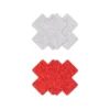 Crosses Red/Silver Pasties