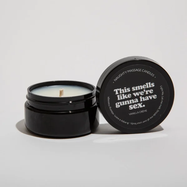 Naughty Massage Candle- THIS SMELLS LIKE WE'RE GUNNA HAVE SEX - Image 2