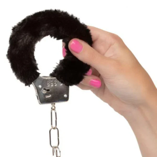 Playful Furry Cuffs Black - Image 2