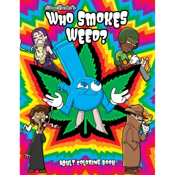 Who Smokes Weed - Adult Coloring Book