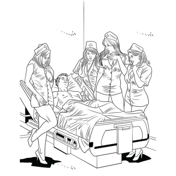 XXX Nurses Coloring Book - Image 2