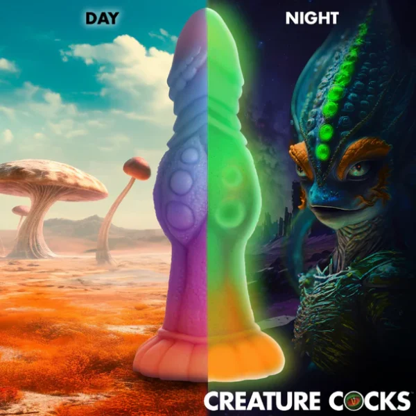 Galactic Cock Alien Glow-in-dark Dildo Silicone - Image 2