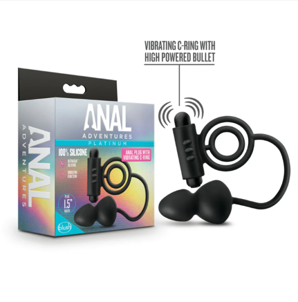 Anal Adventures Plug With Vibr C-ring