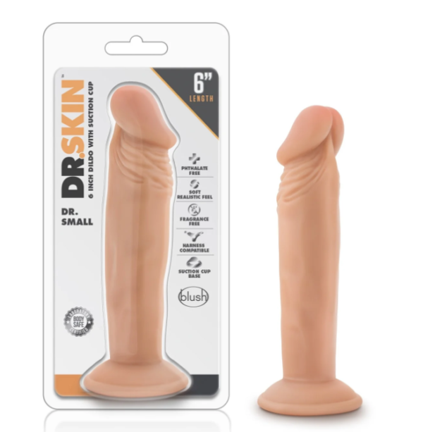 Dr Skin 6" Dildo Dr Small - Vanilla