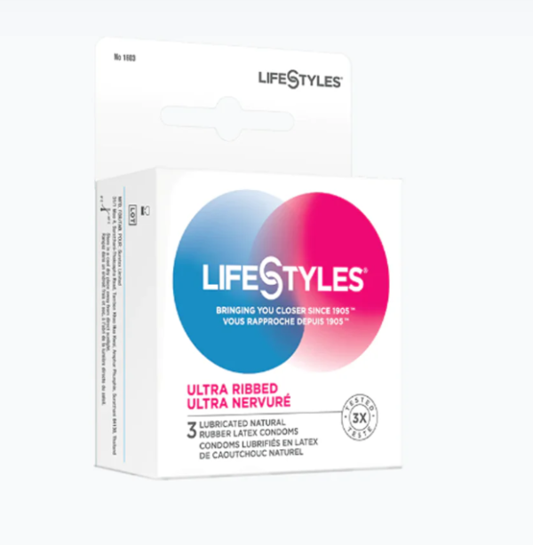 Lifestyles Ultra Ribbed 3 Pk