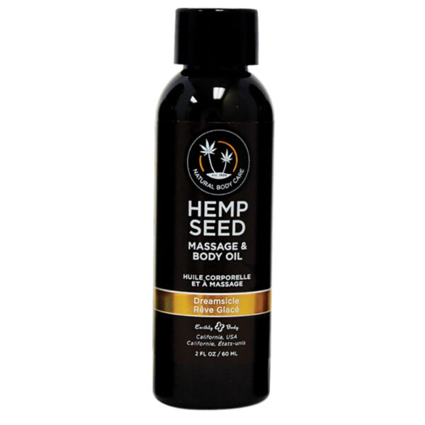 Hemp Seed Massage Oil Dreamsicle Scent 2 fl OZ/60ml