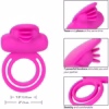 Silicone Rechargeable Dual Clit Flicker - Pink - Image 4