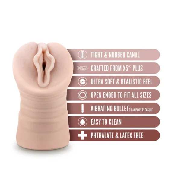 EnLust Destini Vibrating Stroker - Beige - Image 3