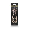 Bound Nipple Clamps - Rose Gold beads.