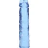 Straight Realistic Dildo With Suction Cup 7' Blue