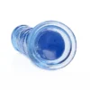 Straight Realistic Dildo With Suction Cup 7' Blue - Image 4