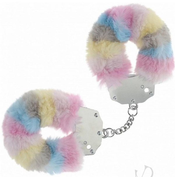 Ouch! Heavy Duty Fluffy Handcuffs Multicolor