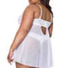 White Babydoll & Thong 1x/2x - Image 2