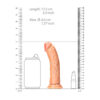 RealRock 6" Rubber Curved Realistic Dildo Without Balls With Suction Cup - Image 2