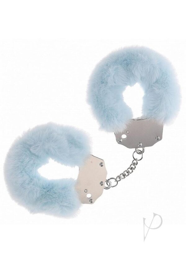 OUCH! Heavy Duty Fluffy Handcuffs - Powder Blue