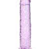 RealRock 11" Straight No Balls Dildo - Purple