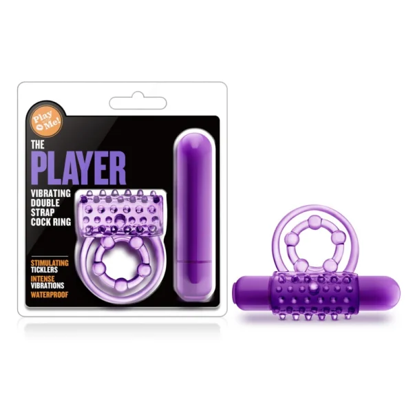 The Player - Double Cock Ring with Vibration