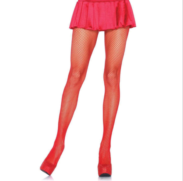 Leg Avenue Fishnets - Red - One Size